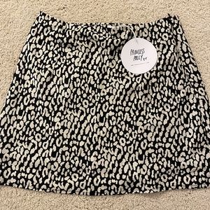 Leopard Print Mini Skirt